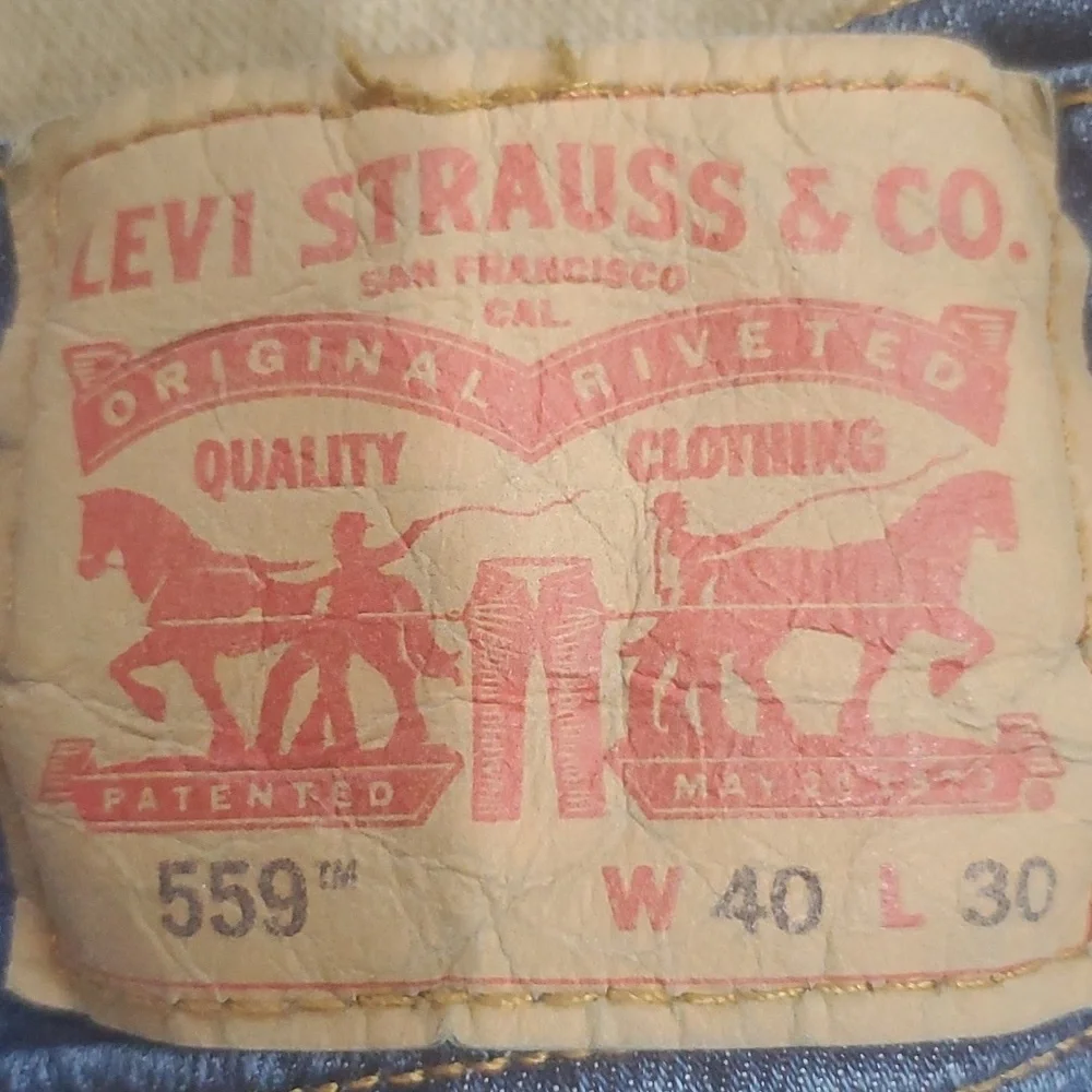 Levi's 559 Relaxed Straight 40 X 30
